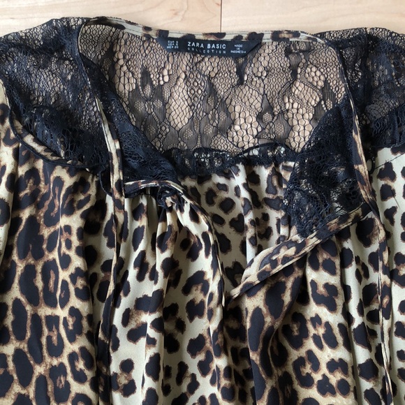 Zara léopard blouse - Picture 4 of 7